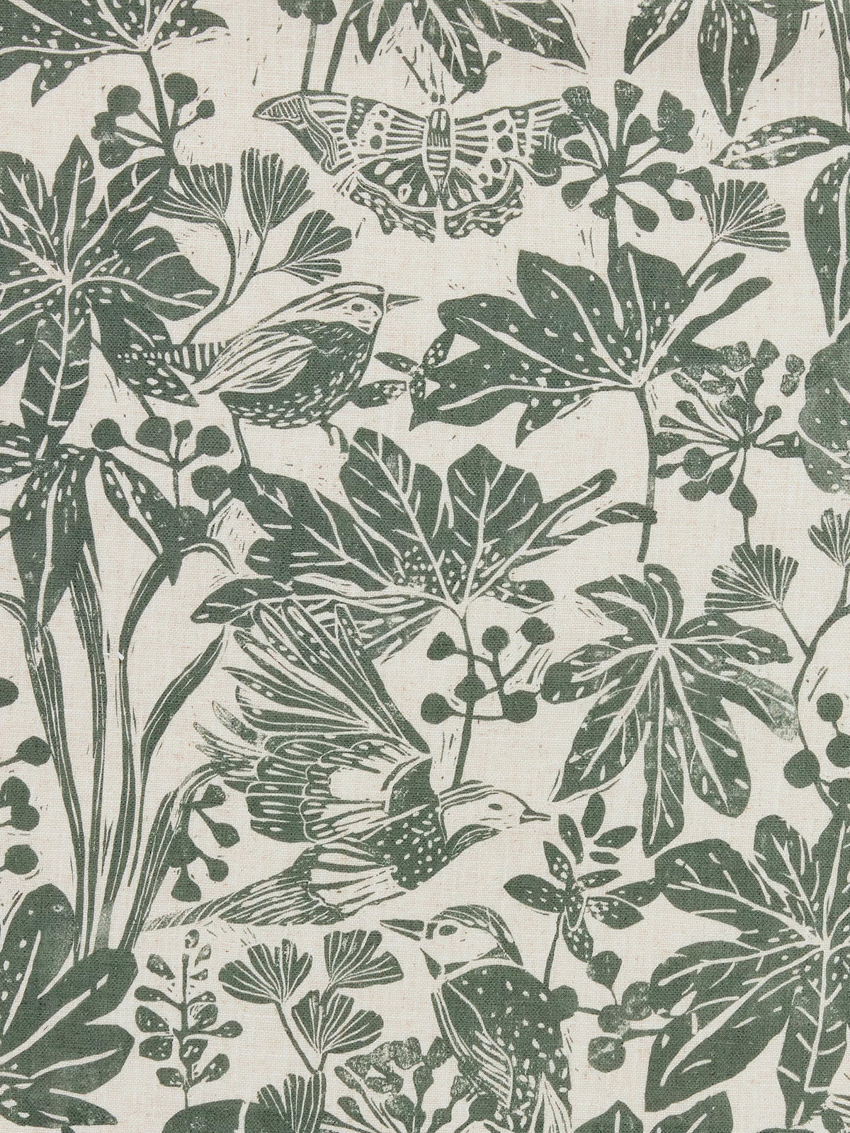 John Lewis Japonica furnishing fabric animal print (British brand)