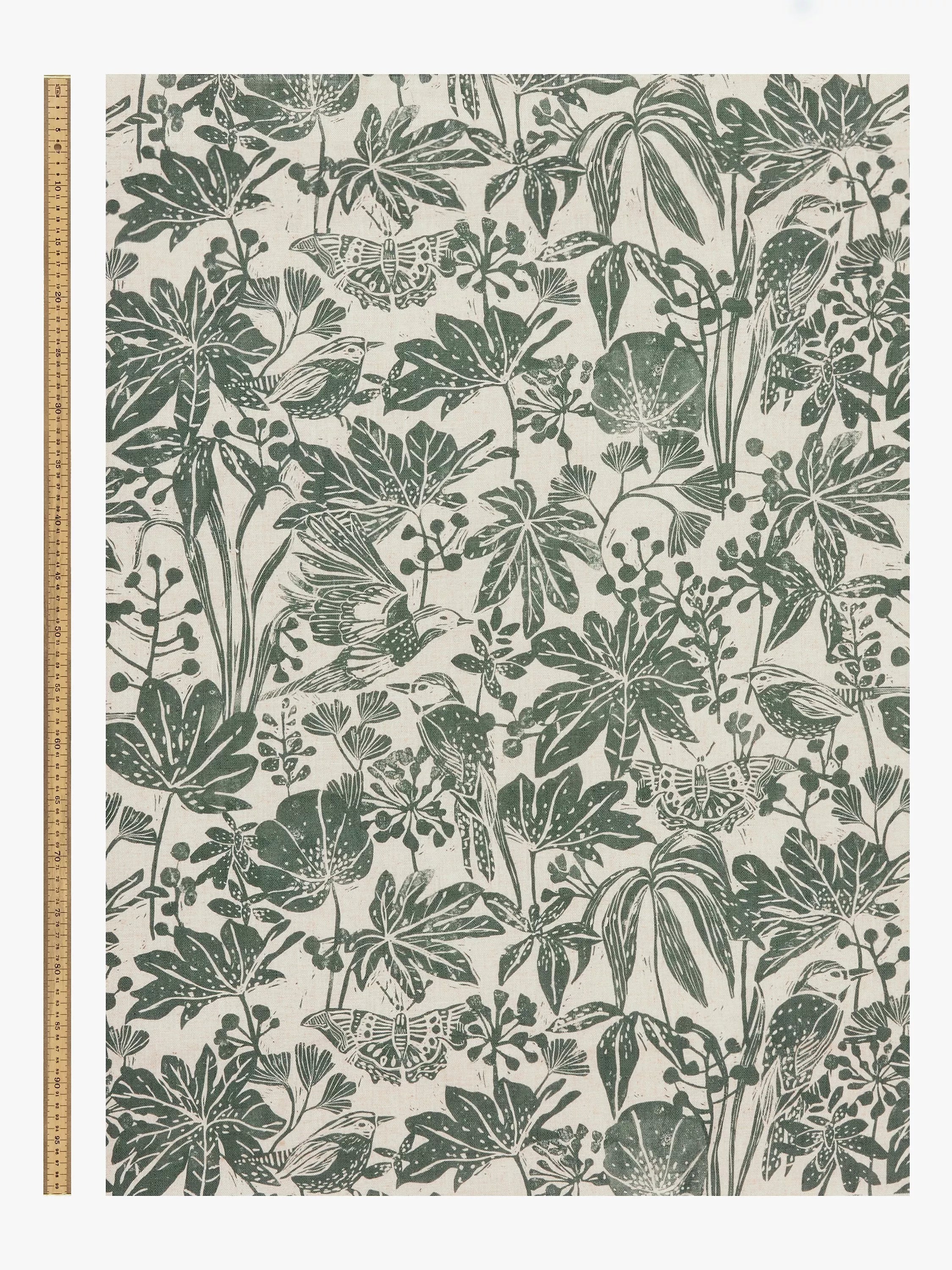 John Lewis Japonica furnishing fabric animal print (British brand)