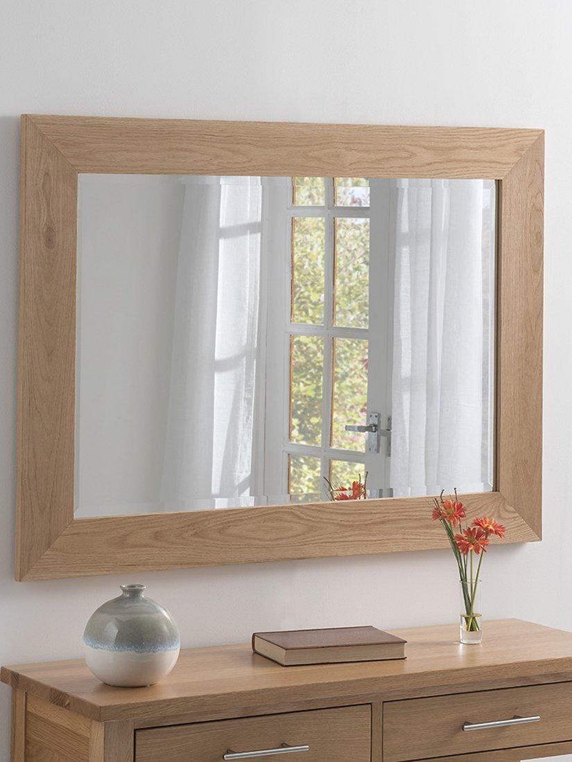 Yearn rectangular oak wall mirror 69x94cm - British product