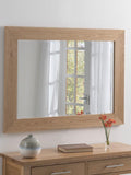 Yearn rectangular oak wall mirror 69x94cm - British product