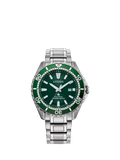 Citizen Promaster Eco-Drive diving watch with green dial, bracelet strap, UK version