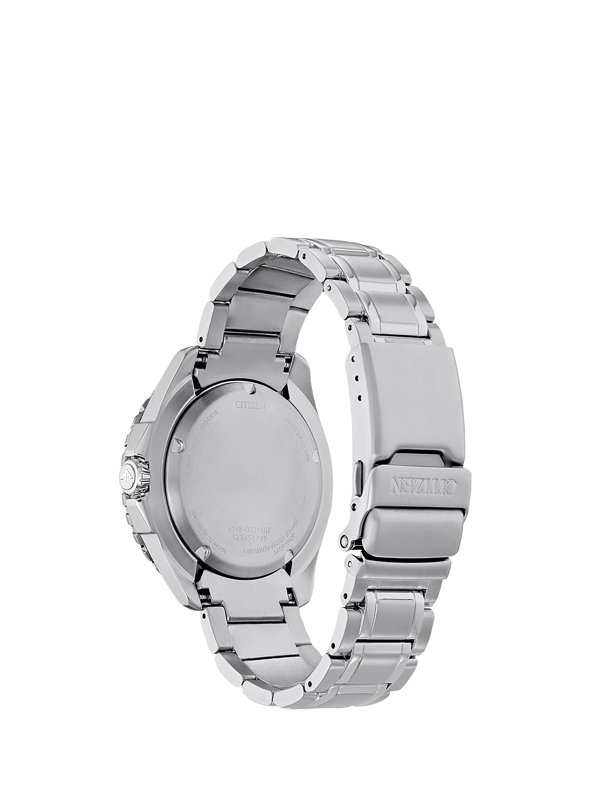 Citizen Promaster Eco-Drive diving watch with green dial, bracelet strap, UK version