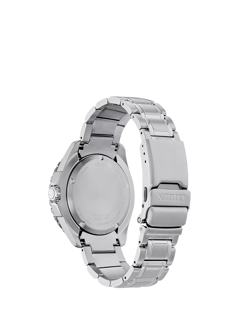 Citizen Promaster Eco-Drive diving watch with green dial, bracelet strap, UK version