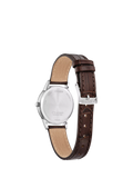 Citizen Eco-Drive date watch brown leather strap 32mm (British brand)