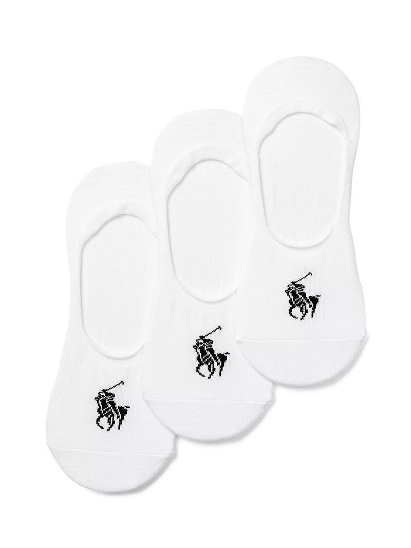 Ralph Lauren no show socks pack of 3 multi (British brand)