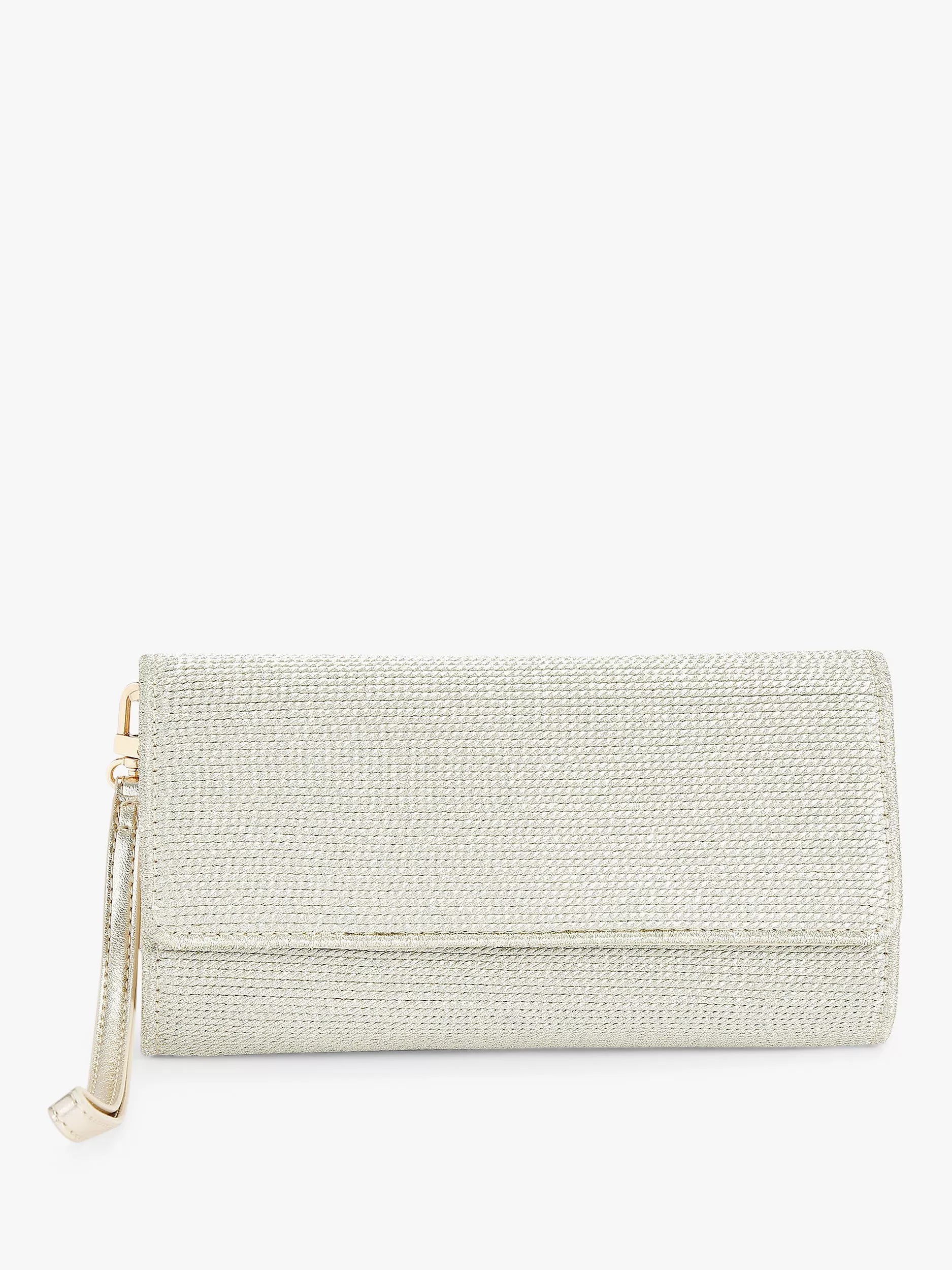 Carvela Gala gold weave clutch bag - British product