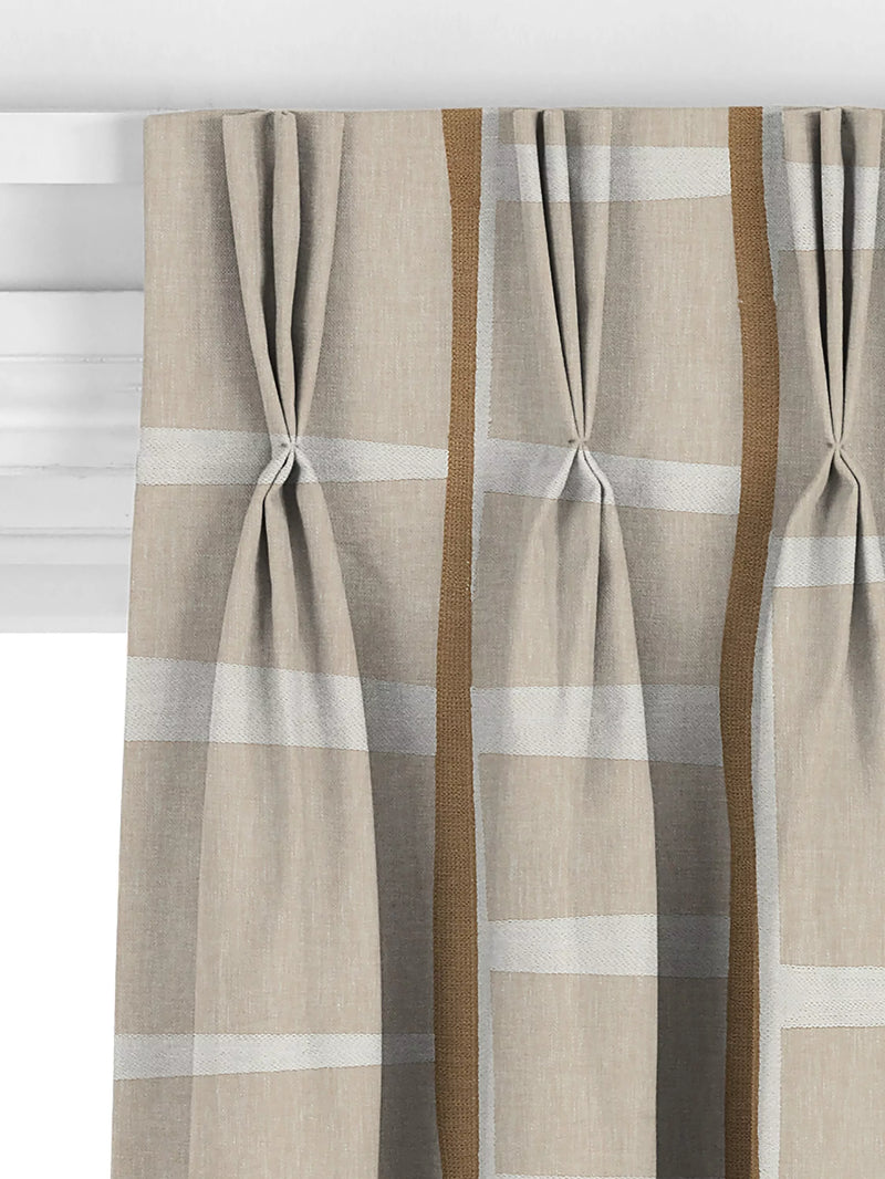 John Lewis Lea Embroidery curtains putty, imported from the UK