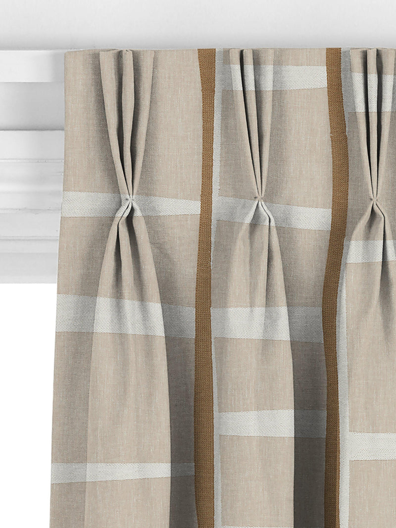 John Lewis Lea Embroidery curtains putty, imported from the UK