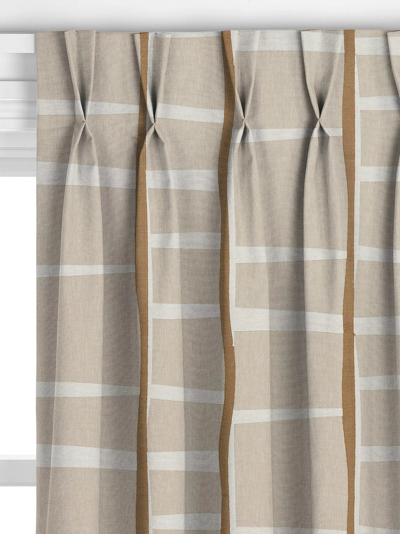 John Lewis Lea Embroidery curtains putty, imported from the UK