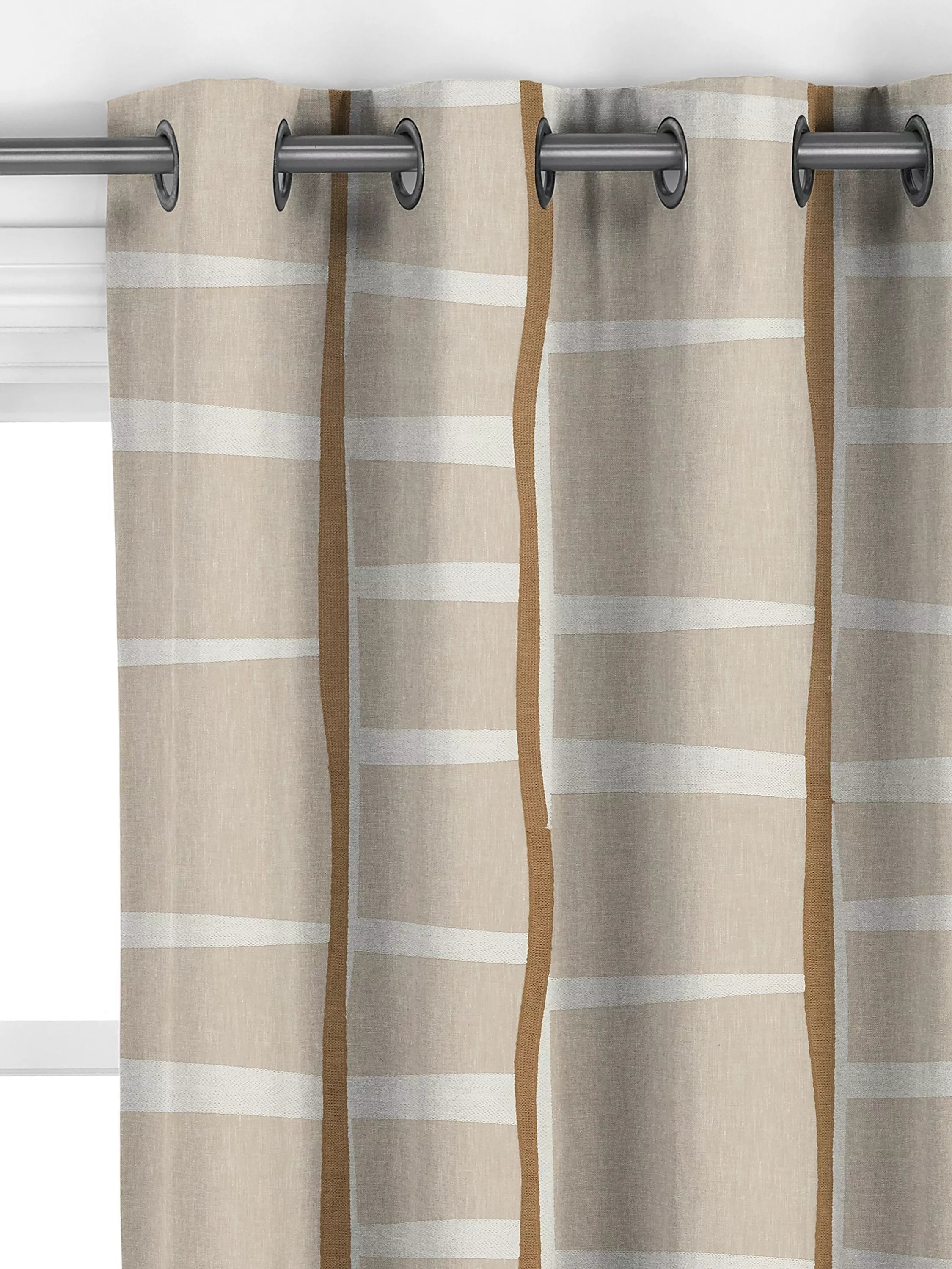 John Lewis Lea Embroidery curtains putty, imported from the UK