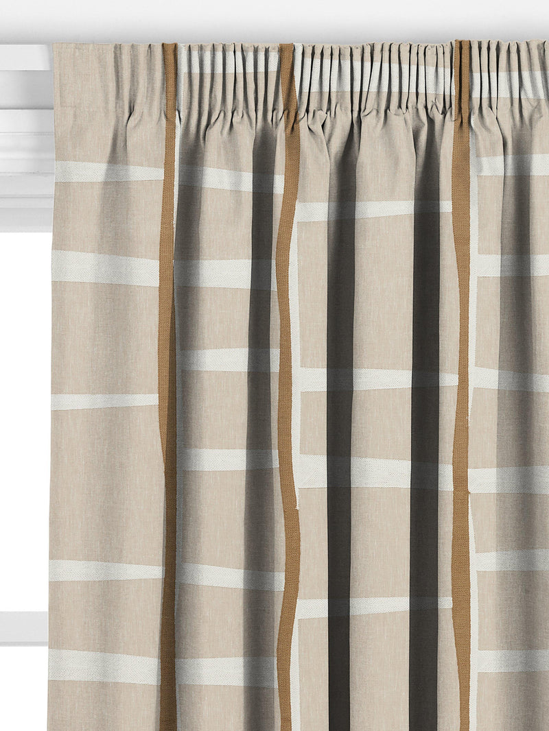 John Lewis Lea Embroidery curtains putty, imported from the UK