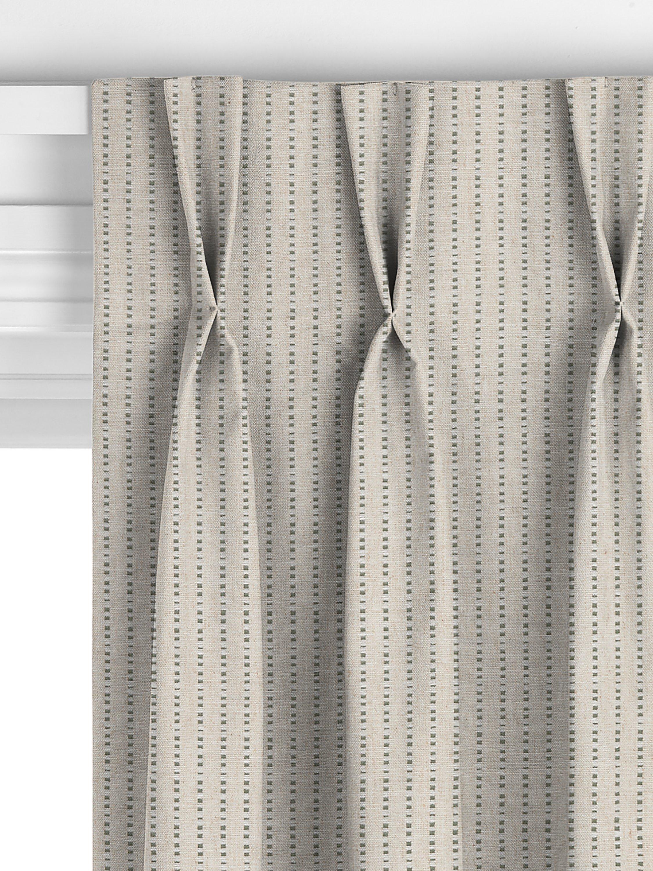 John Lewis Fleck Stripe Myrtle Green curtains - British product