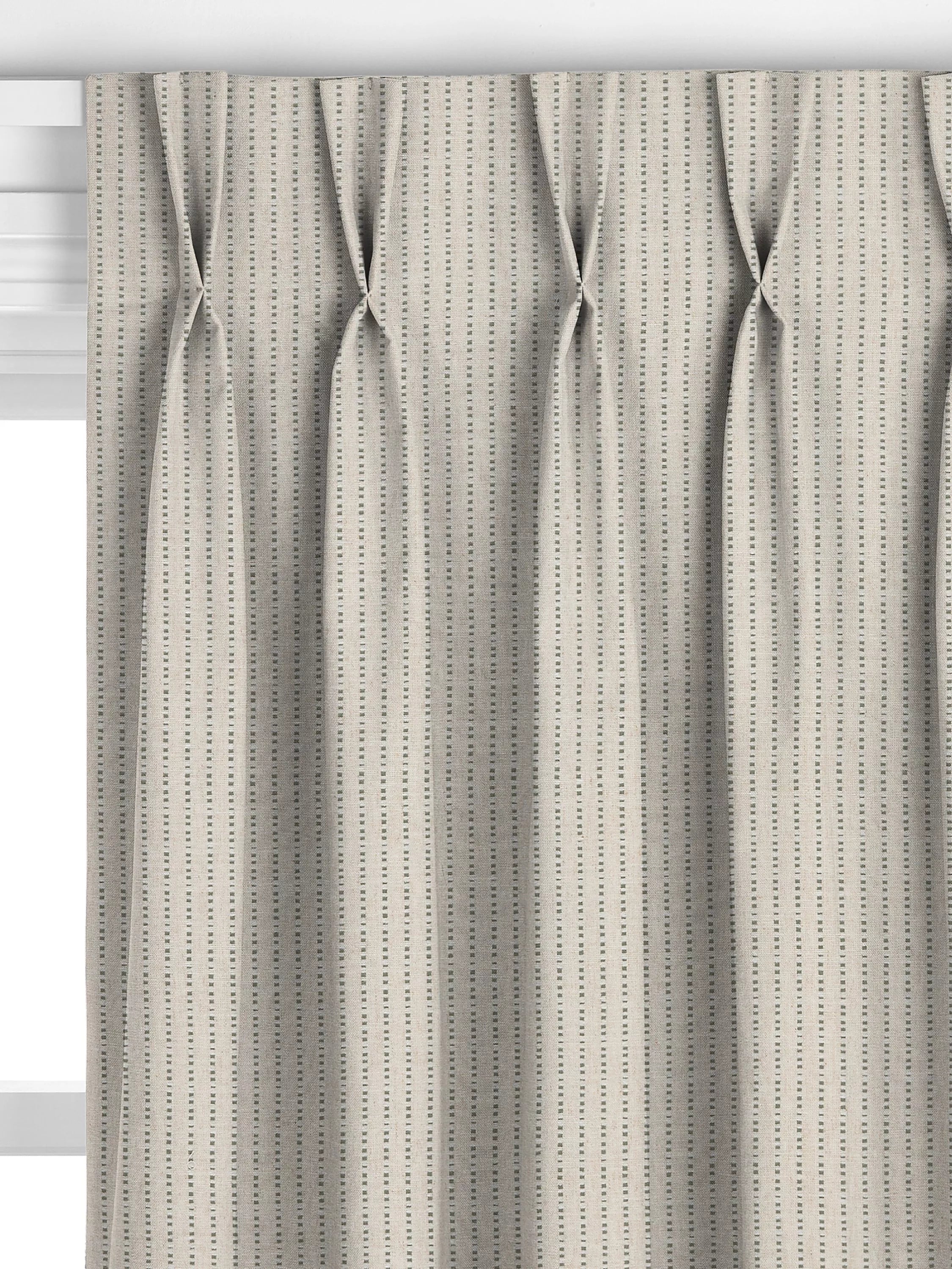 John Lewis Fleck Stripe Myrtle Green curtains - British product