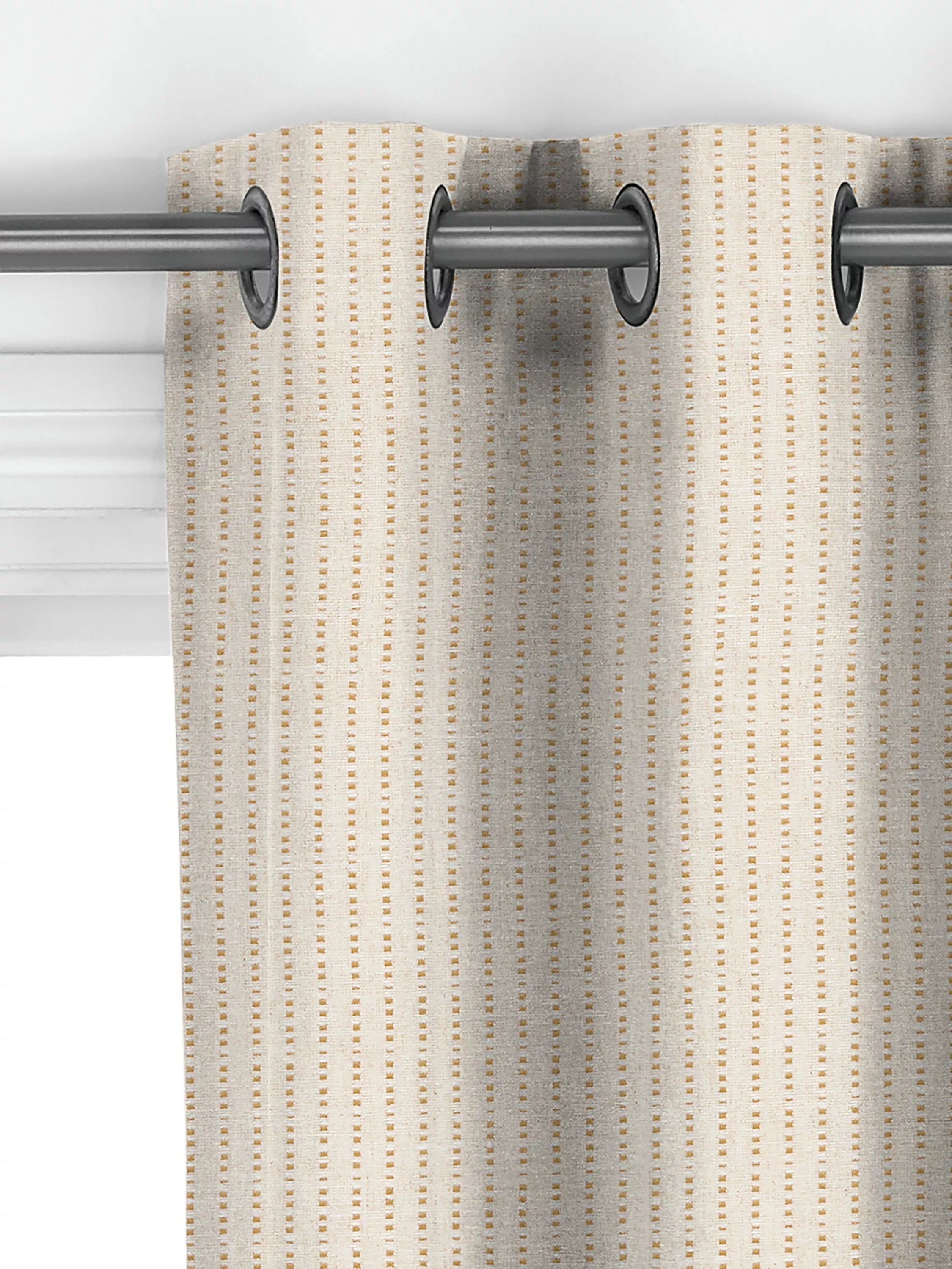 John Lewis Fleck Stripe curtain honey, imported from the UK