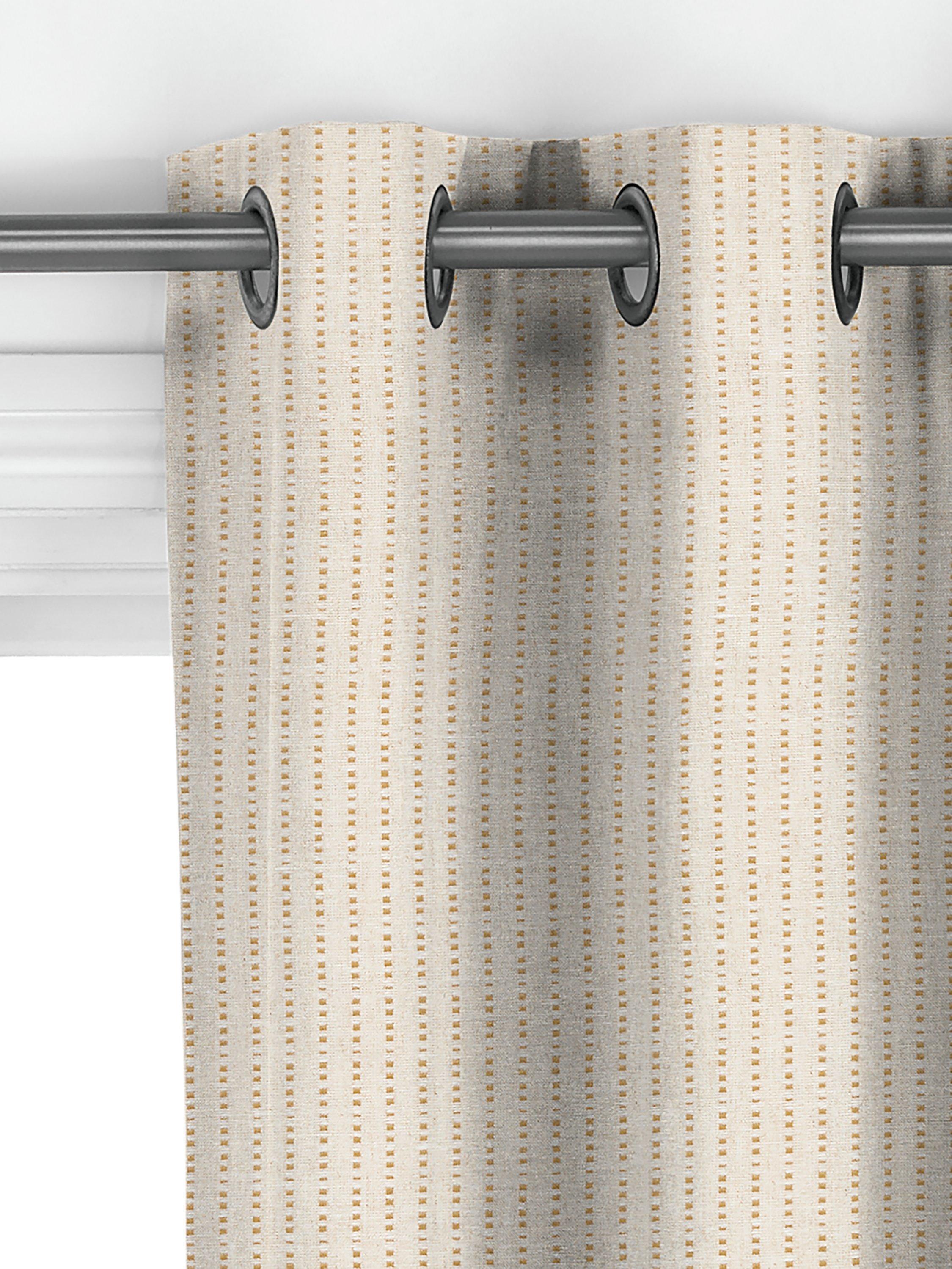John Lewis Fleck Stripe curtain honey, imported from the UK