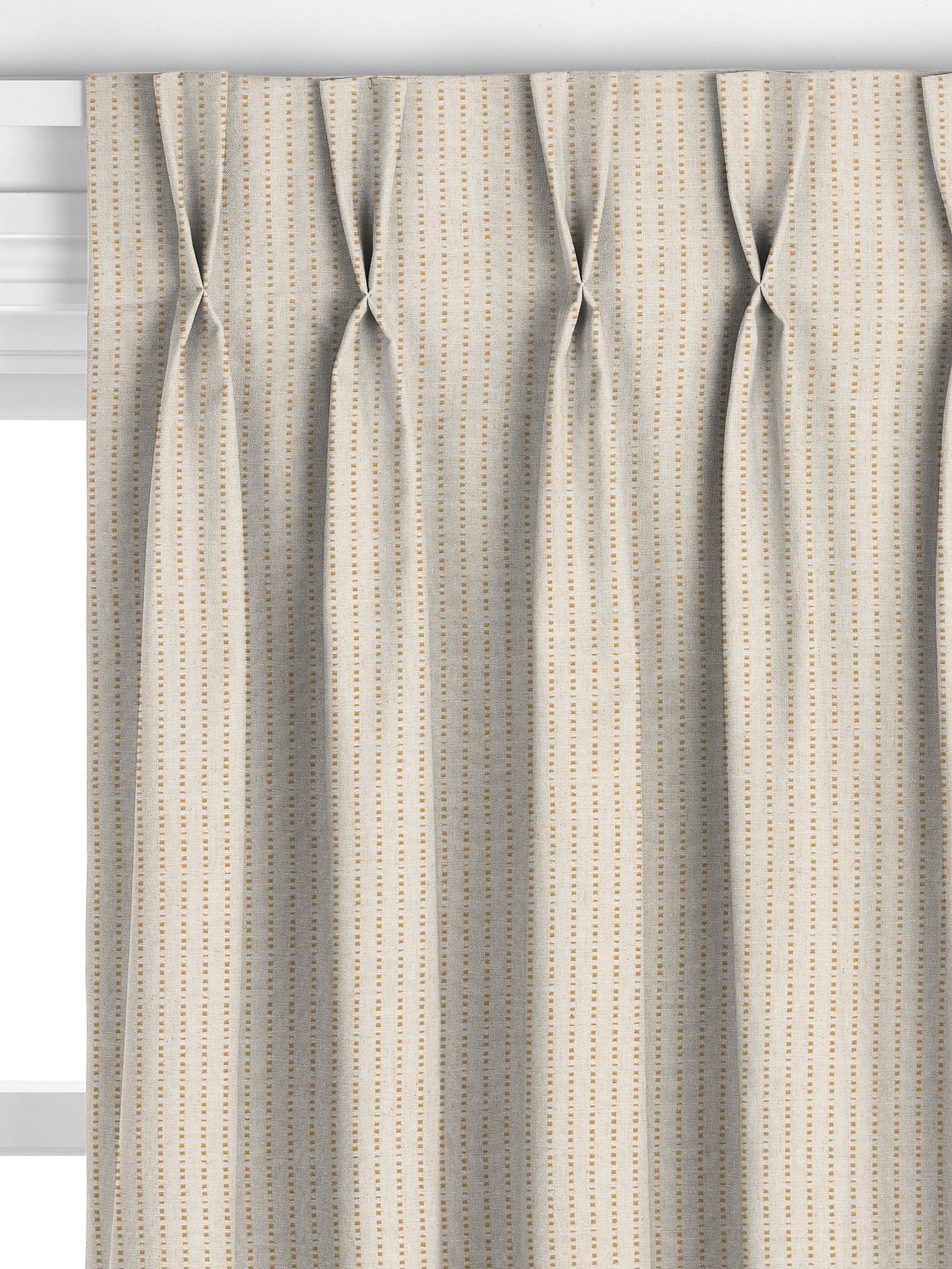 John Lewis Fleck Stripe curtain honey, imported from the UK