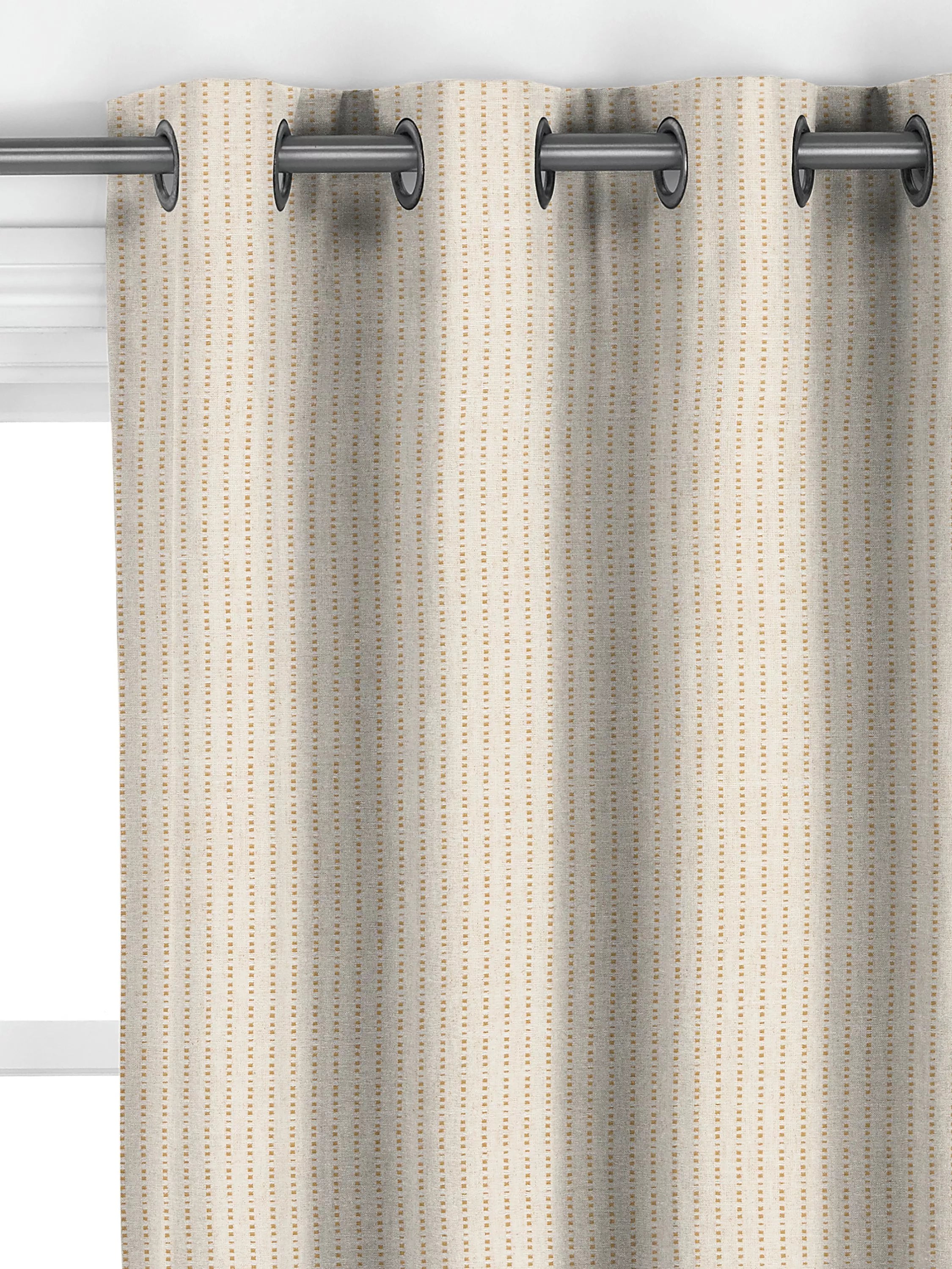 John Lewis Fleck Stripe curtain honey, imported from the UK