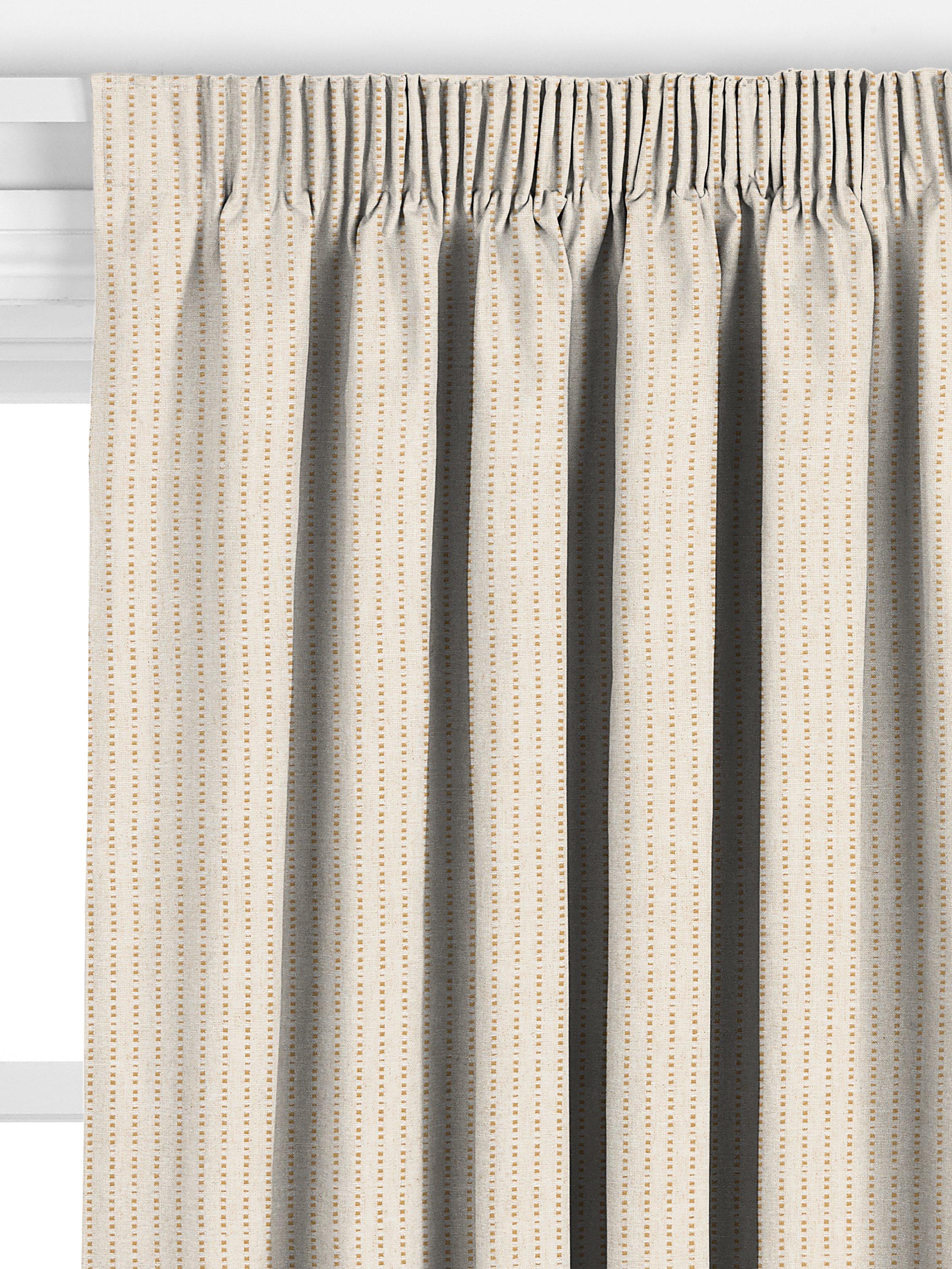 John Lewis Fleck Stripe curtain honey, imported from the UK