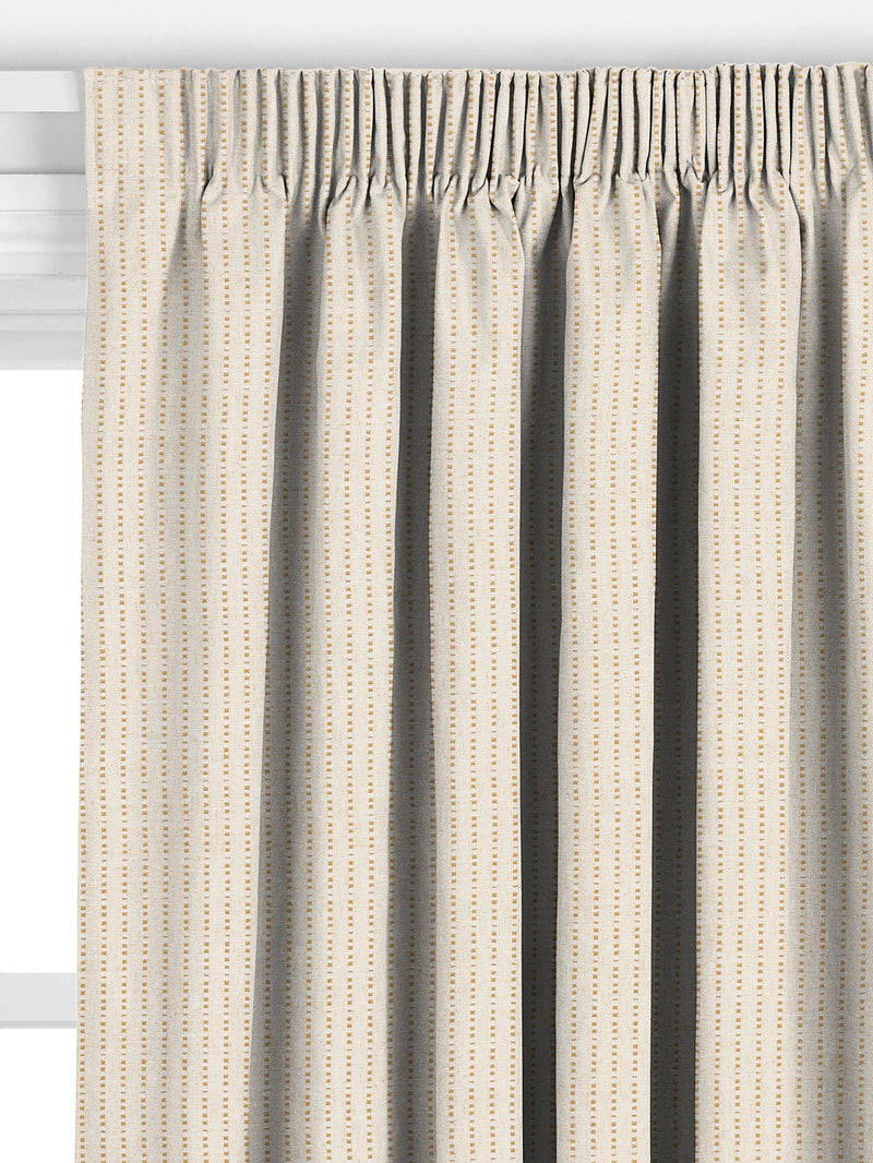 John Lewis Fleck Stripe curtain honey, imported from the UK