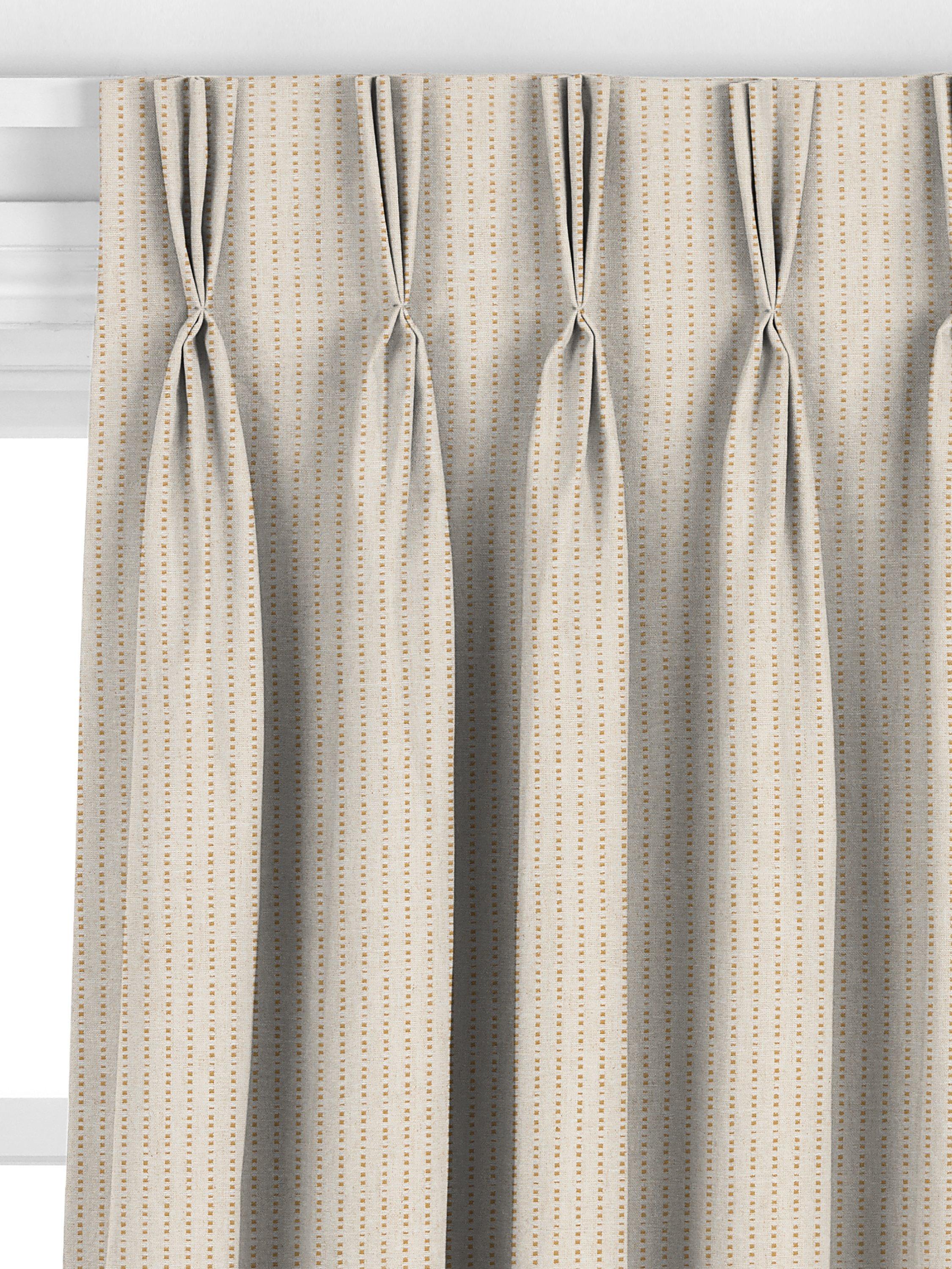 John Lewis Fleck Stripe curtain honey, imported from the UK