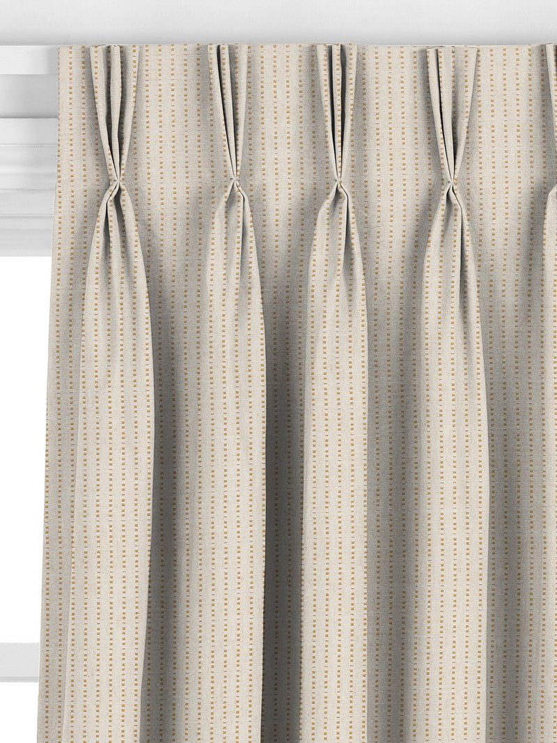 John Lewis Fleck Stripe curtain honey, imported from the UK