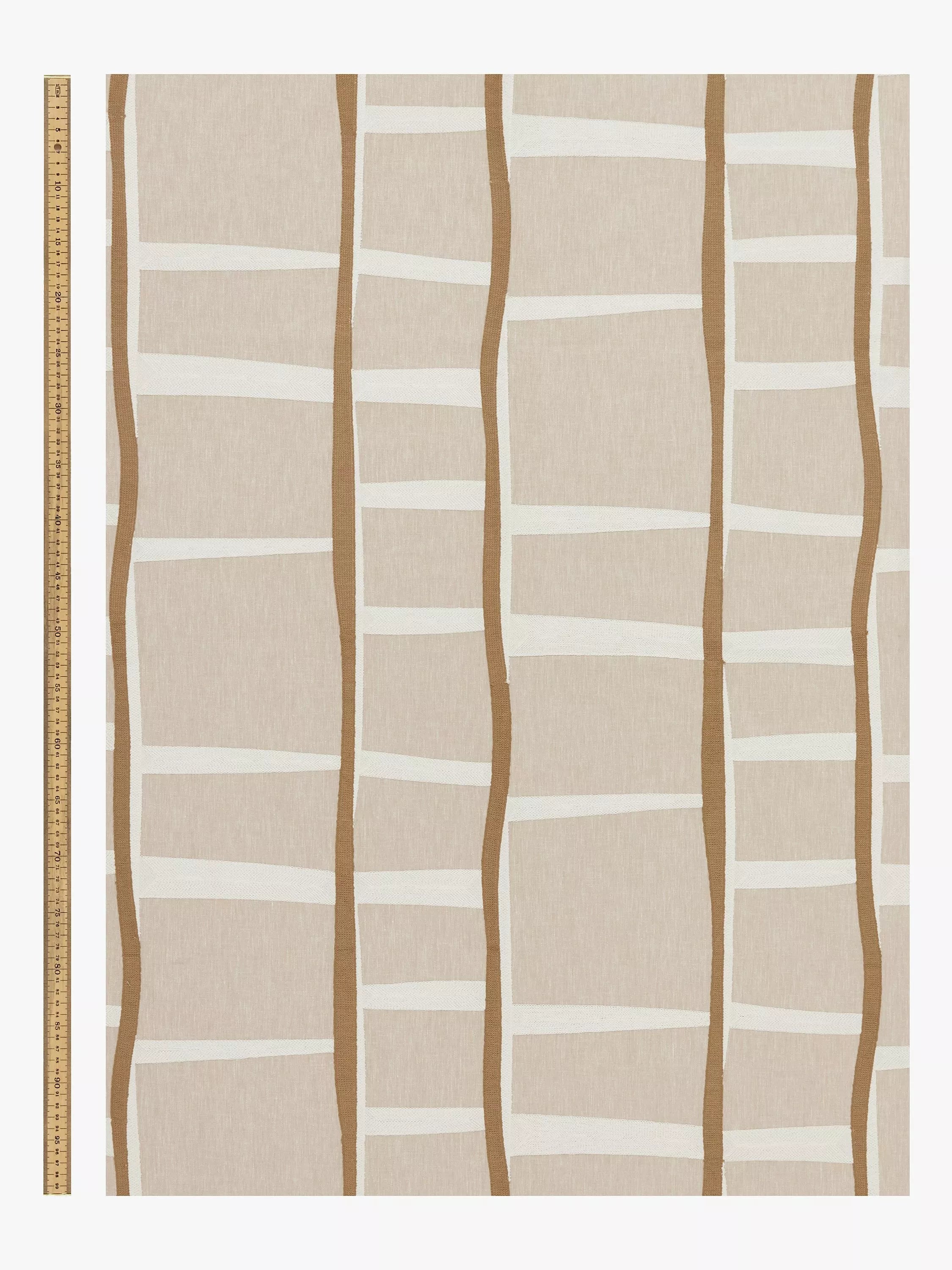 John Lewis Lea embroidered furnishing fabric 140cm wide, imported from the UK
