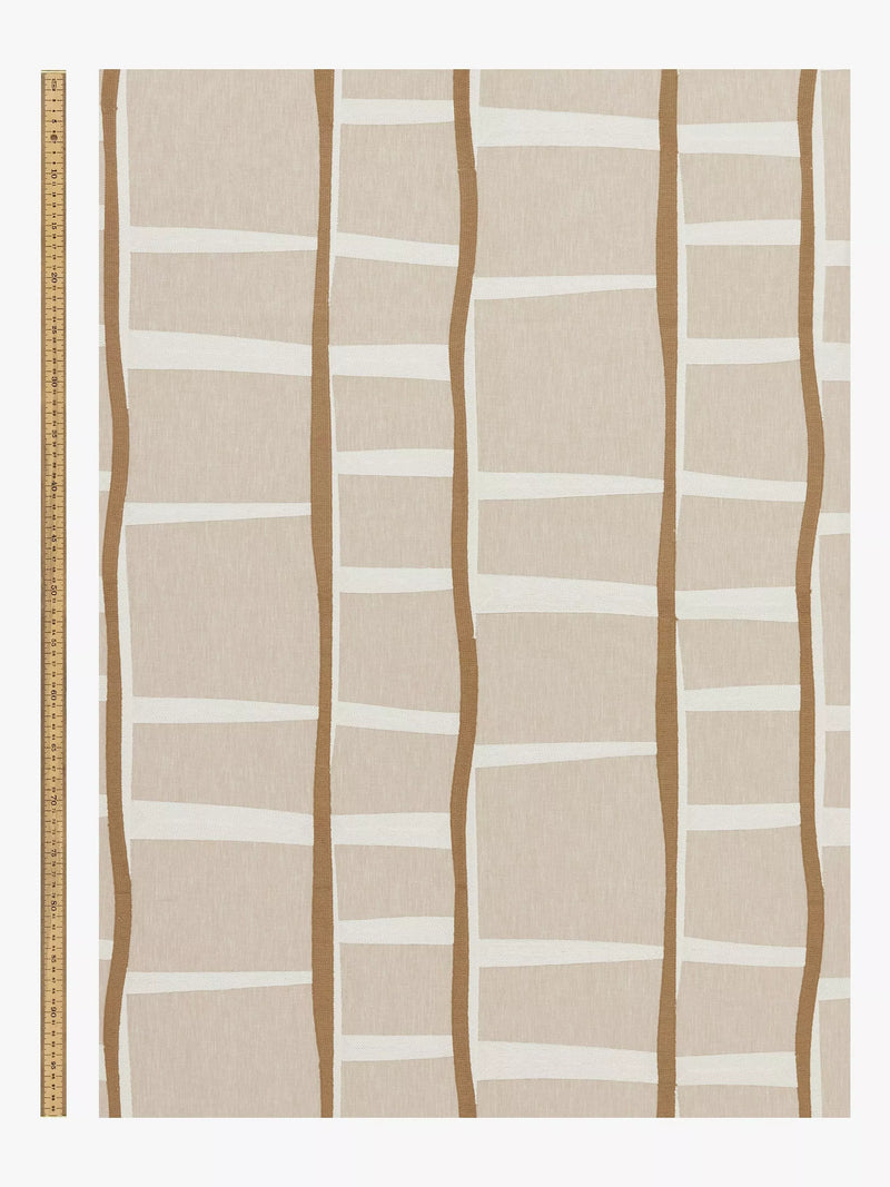 John Lewis Lea embroidered furnishing fabric 140cm wide, imported from the UK