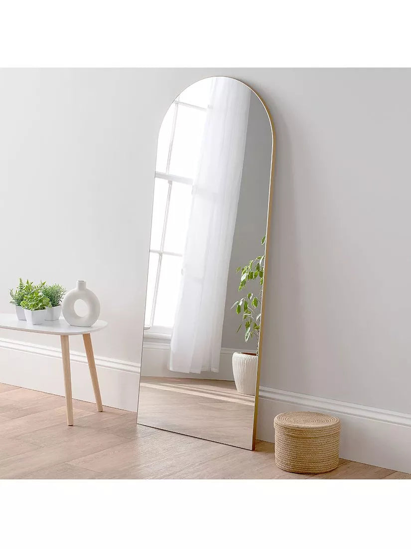 Yearn Delicacy Bogen-Holzrahmen Wand- und Anlegespiegel 150x60cm