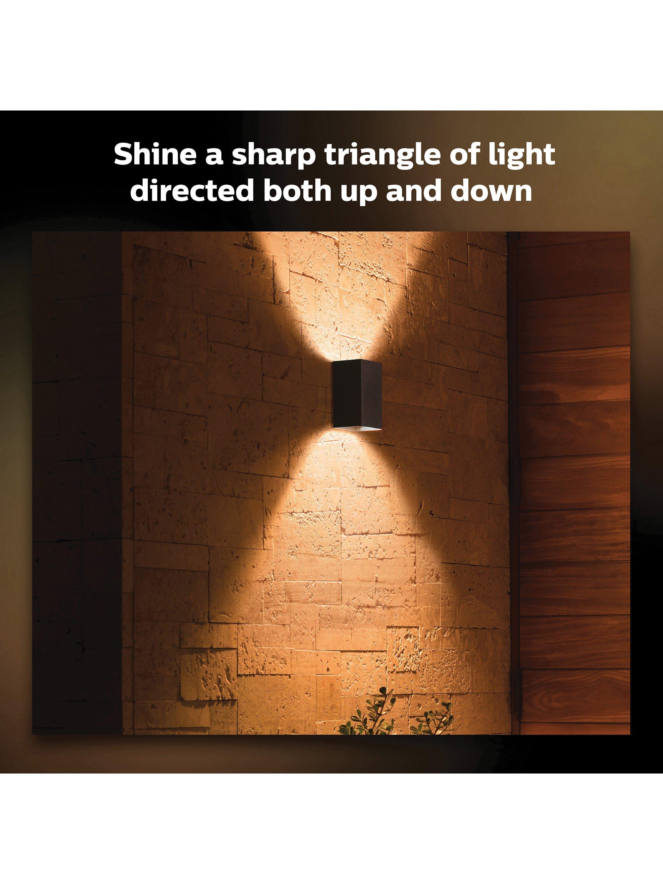 Philips Hue Resonate outdoor wall light black pack of 2, imported from the UK