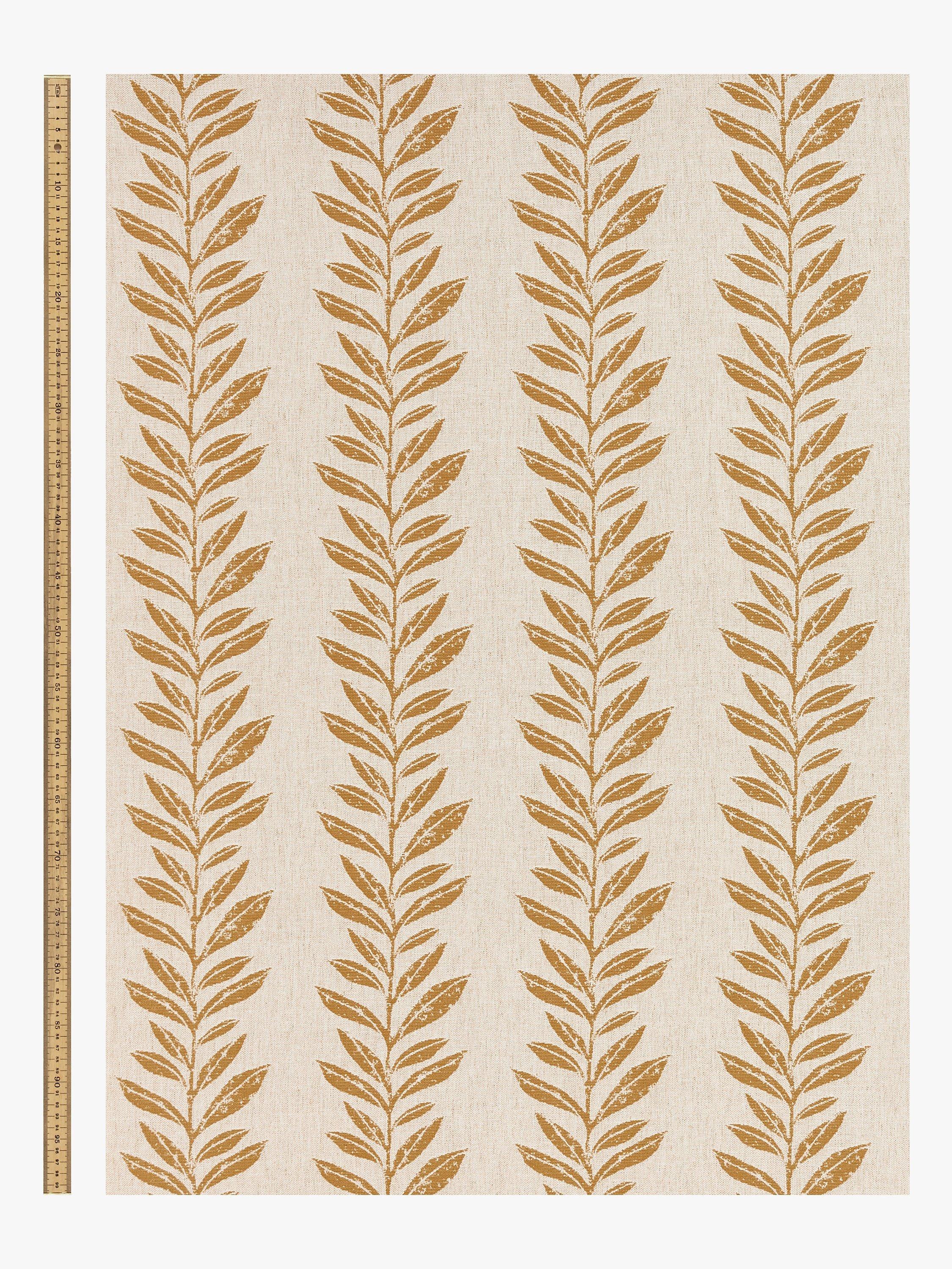 John Lewis Norah furnishing fabric leaves pattern - British product
