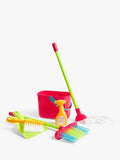 John Lewis kids cleaning playset with broom, dustpan, mop and bucket, UK version