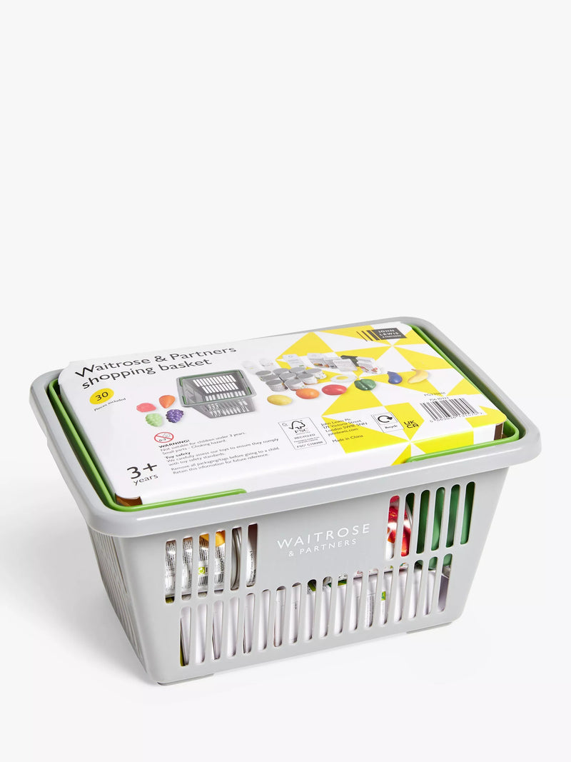 John Lewis Waitrose Grocery Basket Toy Item, UK version