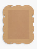 John Lewis wiggle wall mirror walnut finish 75x60cm, imported from the UK