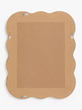 John Lewis wiggle wall mirror walnut finish 75x60cm, imported from the UK