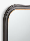 John Lewis Georgian overmantel mirror black and gold 95x105cm - British product