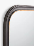 John Lewis Georgian overmantel mirror black and gold 95x105cm - British product