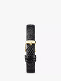 Sekonda women's square watch black leather strap 20mm - British product