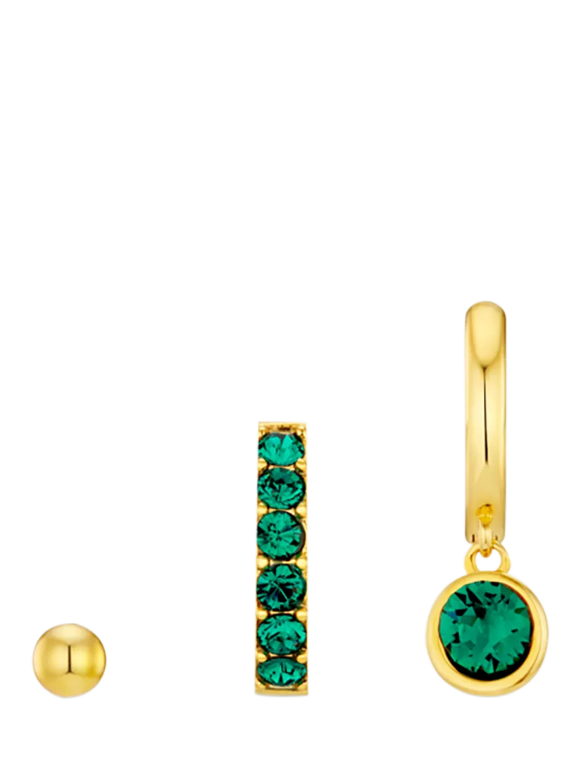 Orelia Swarovski crystal earrings pack of 3, imported from the UK