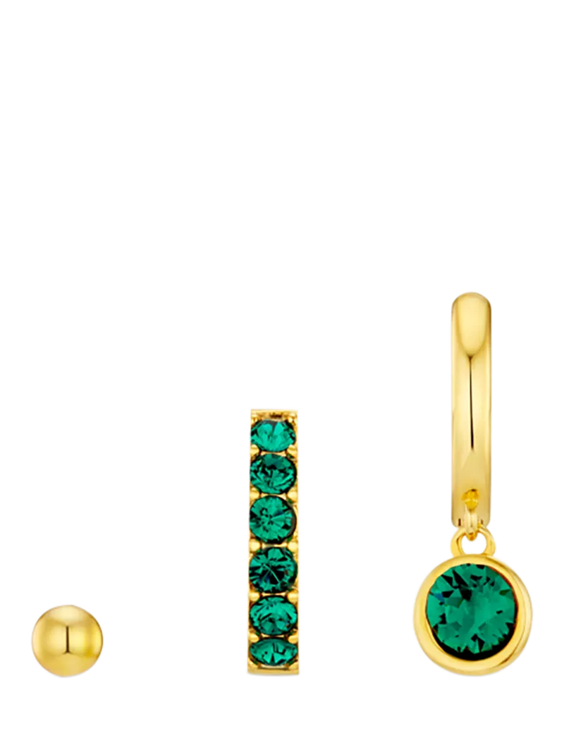 Orelia Swarovski crystal earrings pack of 3, imported from the UK