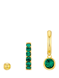 Orelia Swarovski crystal earrings pack of 3, imported from the UK
