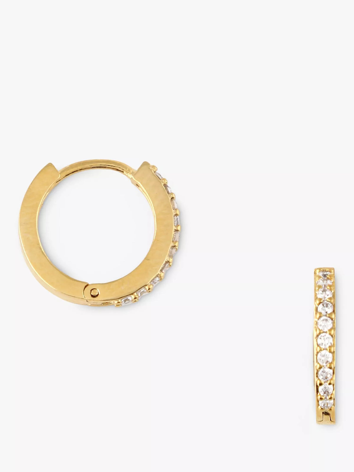 Orelia Mini Pave Huggie Hoop earrings (British brand)