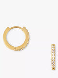 Orelia Mini Pave Huggie Hoop earrings (British brand)