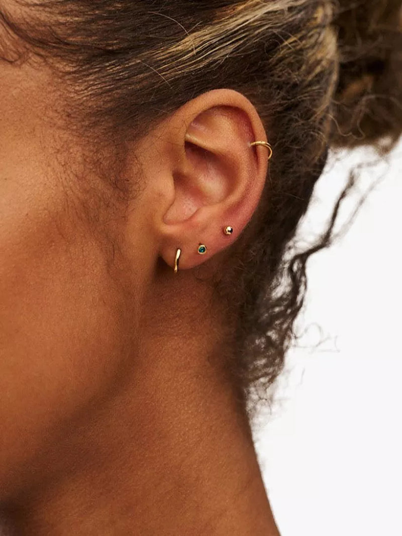 Orelia Swarovski stud and hoop earrings pack of 3 (British brand)