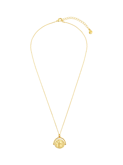John Lewis Orelia Medallion Spinner Necklace Pale Gold Pendant Necklace 40cm- Buy online at McGrocer
