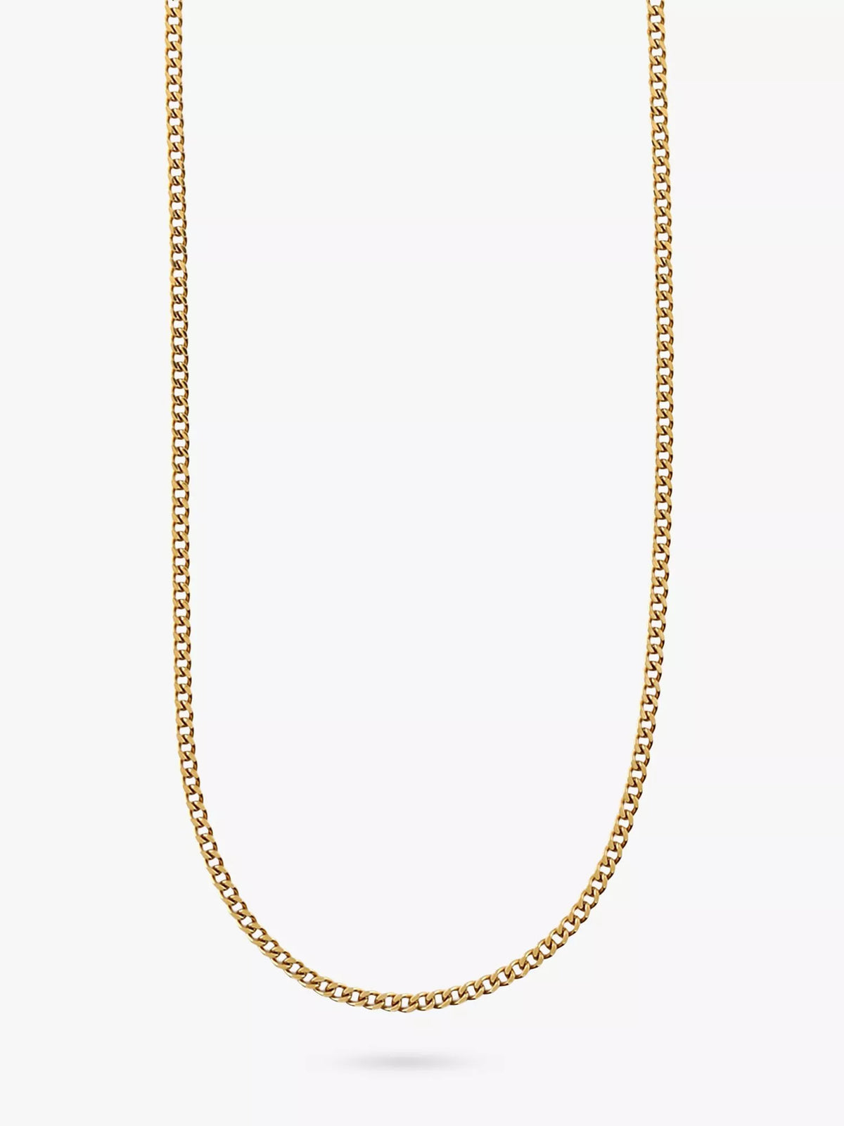Orelia fine curb chain necklace gold plated stainless steel - British product