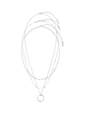 Orelia Open Circe Three Row Necklace