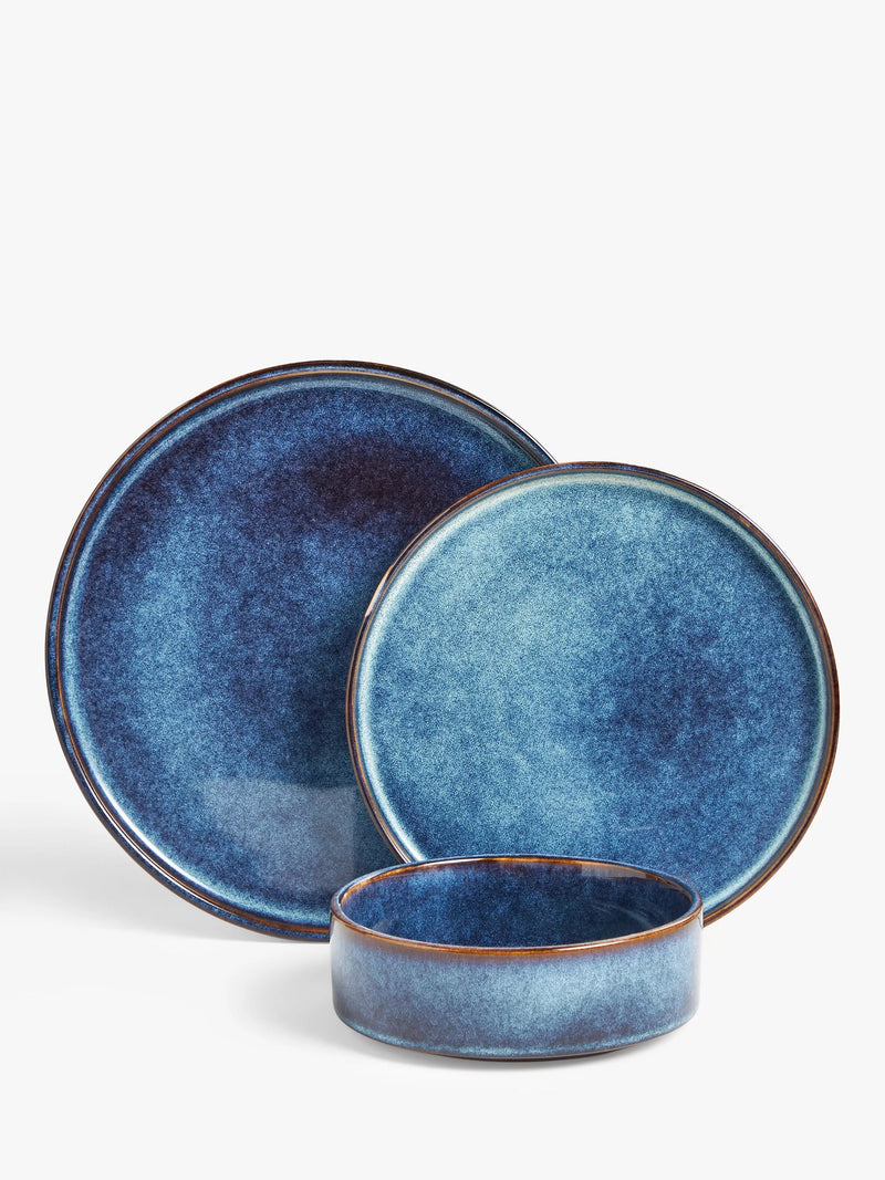 John Lewis Romy stoneware dinnerware set 12 piece, imported from the UK