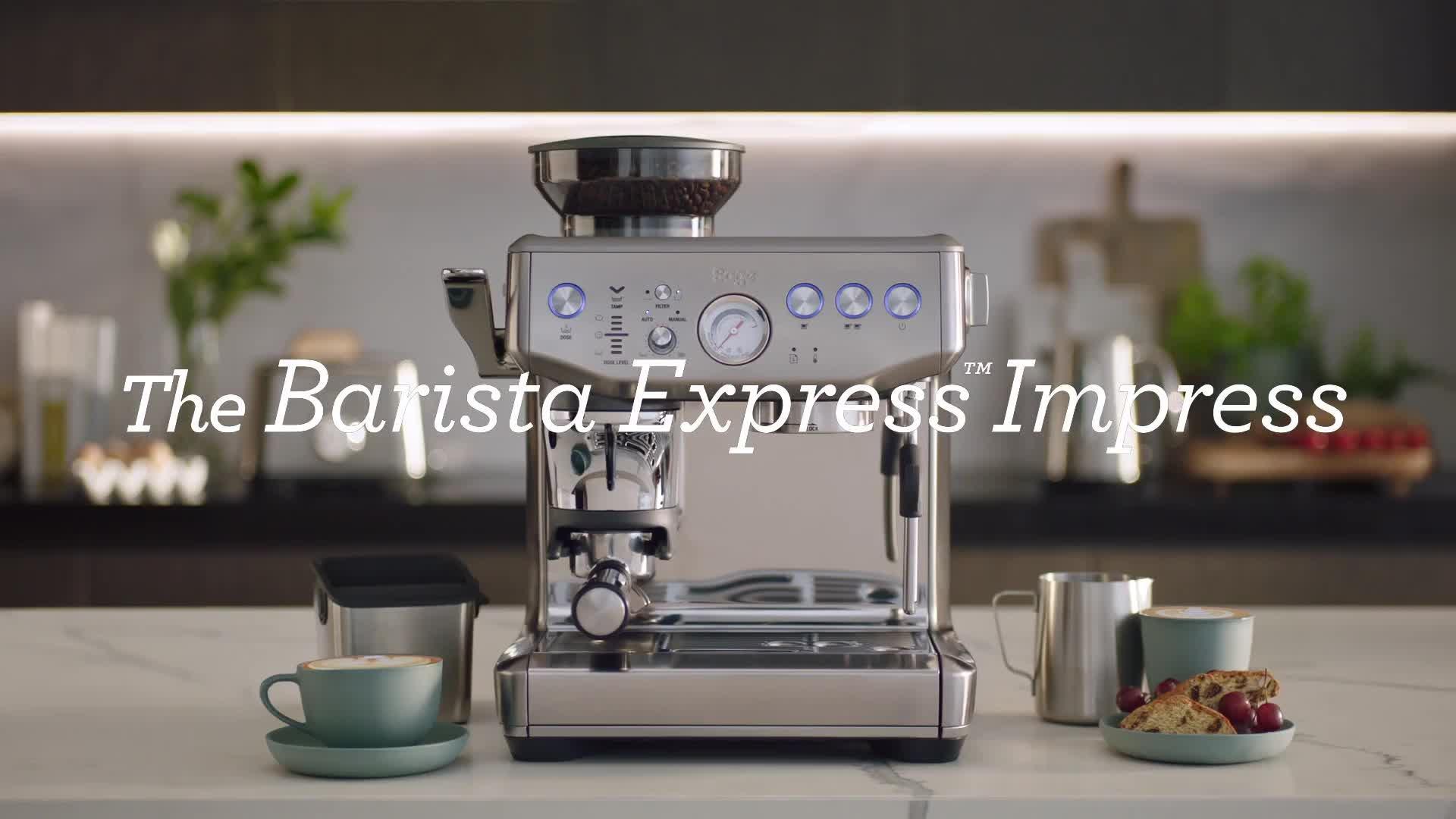 Sage Barista Express Impress Luxe Coffee Machine (British brand)