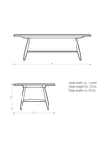 ercol Bellingdon oval coffee table ash black, imported from the UK