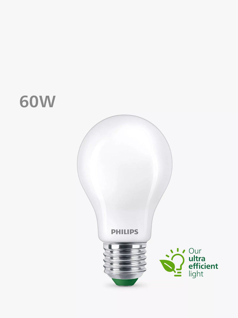 Philips Ultra Efficient 4W E27 LED bulb frosted, imported from the UK